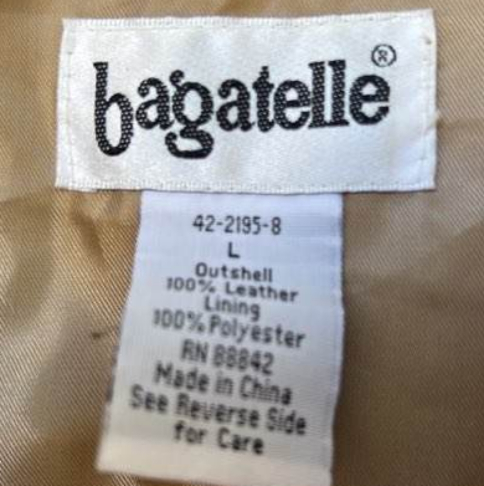 Bagatelle Fully-Lined Leather/Suede Shirt Jacket Coat | Large - Picture 4 of 4